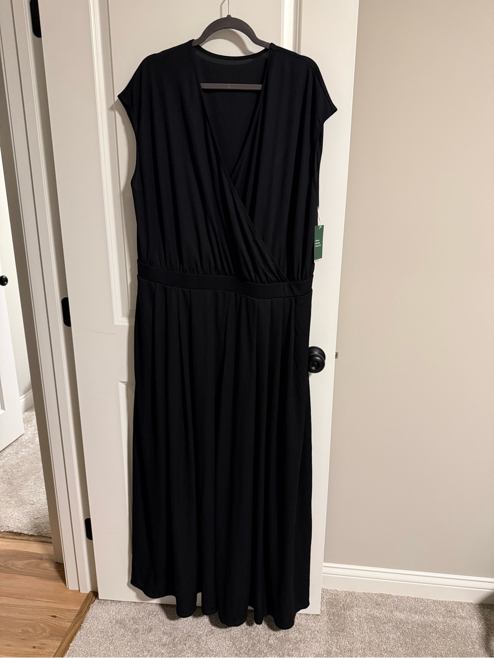 Halara V-Neck Pocket Wide Leg Flowy Waffle Casual Jumpsuit size 2X